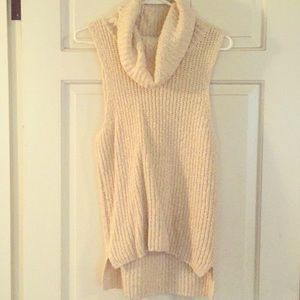 Sleeveless Turtle Neck Sweater